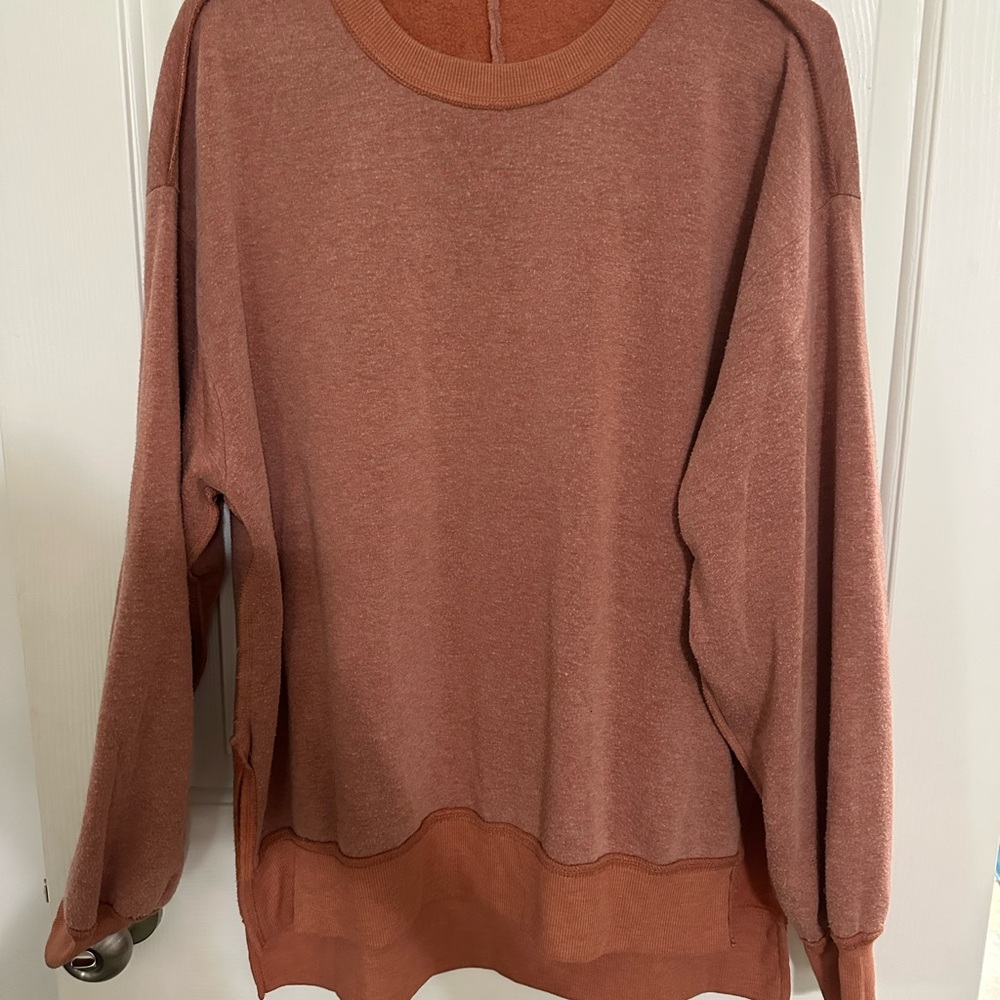 Rust Orange Long Sleeve Sweater